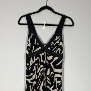 Simply Irresistible Black and Cream Patterned Dress